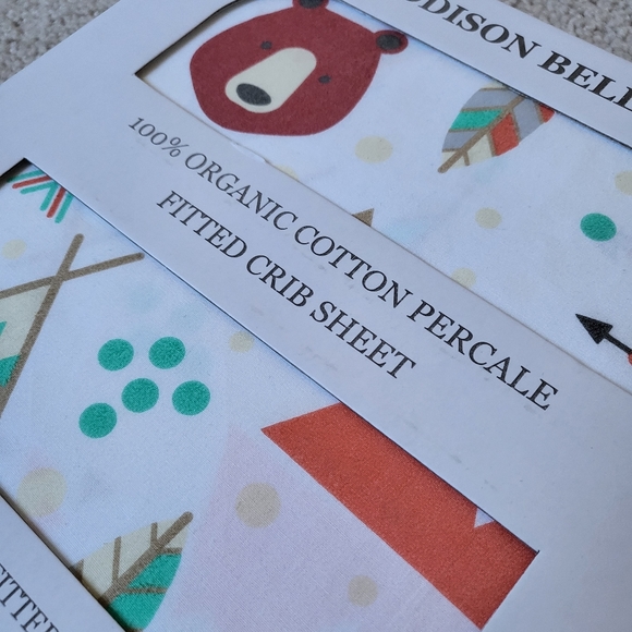 Addison Belle swaddle blanket and crib sheet - Picture 2 of 3